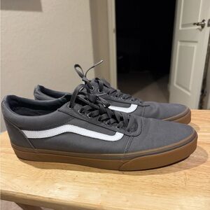 Vans Gray and White Old Skool Sneakers